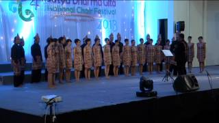 GRATIA CHOIR UNIKA SOEGIJAPRANATA SDGNCF 2013 SILVER MEDAL [upl. by Sacram733]