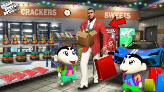 Franklin Shinchan amp Pinchan Shopping For Diwali In GTA 5 [upl. by Feldstein]