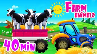 Animals for Kids 40 min Farm animal sound [upl. by Piper]