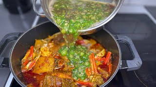 Ghanaian Okro Stew amp Eworkpl3  Sunday Dinner  Okro Stew  Delicious  Lovystouch [upl. by Aiclid16]