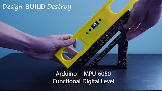 Arduino Digital Level using Nano  MPU6050 GyroscopeAccelerometer  OLED display [upl. by Ongun]