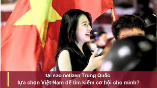 tại sao netizen Trung Quốc lựa chọn Việt Nam để tìm kiếm cơ hội cho mình [upl. by Haras]