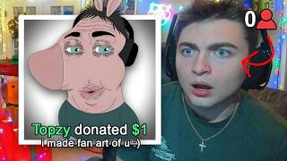 I Sent Disturbing Fan Art to Streamers With 0 Viewers [upl. by Yob]