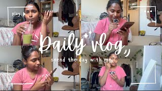 Daily vlog 47  Shooting and scheduling yt shorts and Ig reels cooking matcha acne skincare ✨ [upl. by Ahtoelc614]