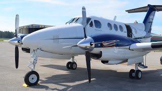 Corporate Flying King Air F90 Flight From Pensacola To Jonesboro [upl. by Alcinia]