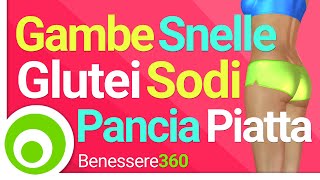 Gambe Snelle Glutei Sodi e Pancia Piatta  25 minuti di Fitness a Casa [upl. by Arahc846]