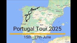 Motorcycle Tour To Spain Portugal Tour 2025 [upl. by Kall]