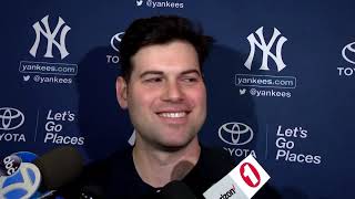 Adam Ottavino talks Yankees Babe Ruth and wearing Number 0 [upl. by Aneleairam]