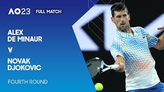 Alex de Minaur v Novak Djokovic Full Match  Australian Open 2023 Fourth Round [upl. by Thormora]