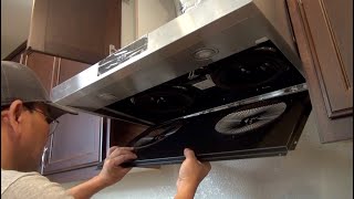 DIY Over the Range Microwave Oven RemovalUnder Cabinet Range Hood Installation [upl. by Atteniuq]