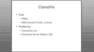 Clonezilla SE  General Overview [upl. by Retsub]