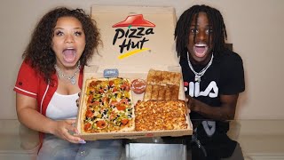 Pizza Hut MUKBANG Eating Show WATCH ME EAT [upl. by Odelle]