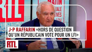 JeanPierre Raffarin  quotHors de question quun Républicain vote pour un LFIquot [upl. by Arlin]