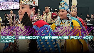 Grand Entry l Muckleshoot Veterans Powwow 2024 [upl. by Rori655]