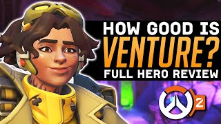 Overwatch 2 How Good is Venture  Full Hero Review [upl. by Amehsyt]