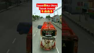 Detik  Detik Bus Tabrak Minibus Avanzabussid busmania gamebus bismania bussimulatorindonesia [upl. by Kerk]