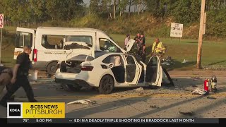 Student 15 killed in school van crash in Dravosburg [upl. by Miarhpe964]