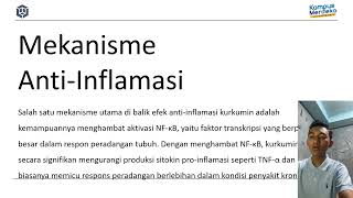 pengembangan kurkumin sebagai agen antiinflamasi dan anti kankerTugas Farmakologi 2330010020 [upl. by Queri]