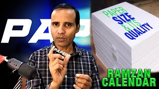 Ramazan Calendar SECRETS You Need to Know About Paper Size [upl. by Oiludbo279]