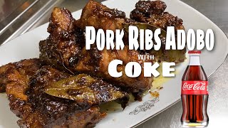 Pork ribs Adobo with Coke adobo cokecola pinoyrecipe [upl. by Alfie123]