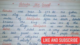 Essay On Ashoka The Great In English  Ten lines essay on Ashoka Samrat Biography [upl. by Sapphira]