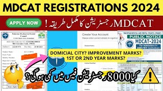 Apply For MDCAT Online Registrations 2024 Complete Steps PMDC Latest News Reduce 8000 Entry Test Fee [upl. by Ahso]