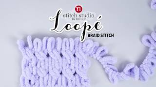 Making the Braid Stitch with Stitch Studio by Nicole Loopé [upl. by Bouton]