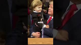 Trumps little cute grandchild just shocking him [upl. by Irtak]