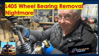 Range Rover L405 Wheel Bearing Removal P1 [upl. by Deibel516]