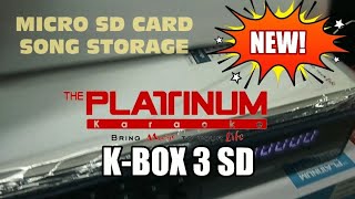 NEW MODEL PLATINUM KBOX 3SD KARAOKE PLAYER [upl. by Kerrison]