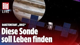 🔴 BILD LIVE beim RaketenStart Weltraumsonde „Juice“ beginnt ihrer Reise Richtung Jupiter [upl. by Lari]