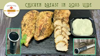 Chicken Breast in Sous Vide  Best way to cook chicken breast  ANOVA Precision Cooker Recipe [upl. by Joycelin]