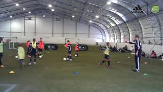 Coerver Youth Diploma 1  Warm Up 1v1 Drill 1a [upl. by Armington219]