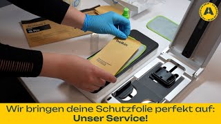 Unser Service Display Schutzfolie von Profis aufs Handy anbringen lassen [upl. by Nalyac418]