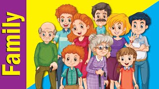 Learn Family Members in English  Family Vocabulary  Fun Kids English [upl. by Salomo]