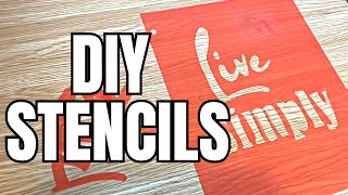 Easy DIY  Create Your Own Custom Stencils for Crafting [upl. by Dranik]