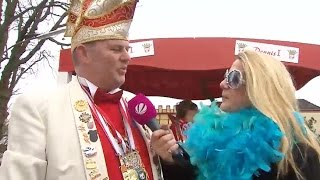 Mittendrin statt nur dabei Rosenmontag SAT1Reporterin beim Karneval in Marne [upl. by Aggappora]