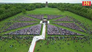 Deutscher evangelischer Posaunentag Hamburg  15000 Blechbläser im Stadtpark [upl. by Modestia]