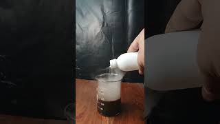 Potassium PermanganateKMnO4 vs Hydrogen peroxideH2O2 shorts easyscinceexperimentexperiment [upl. by Anairuy]