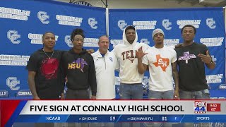 Five Connally Cadets put pen to paper [upl. by Venetia]