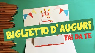 Biglietto Auguri Compleanno Fai Da Te 3D [upl. by Ocsicnarf]