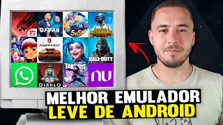 O MELHOR Emulador LEVE de ANDROID pra PC  TUTORIAL COMPLETO [upl. by Kippie369]