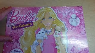 THE LATEST OFFICIAL BARBIE DOLL WALL CALENDAR [upl. by Ardnaek313]