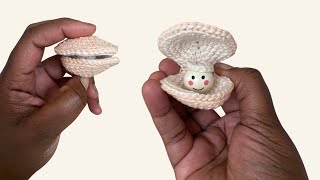 Tuto crochet facile coquillage avec perle en bois [upl. by Auoy143]