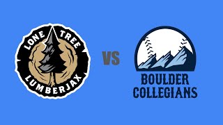 Lone Tree Lumberjax vs Boulder Collegians July 11th 2024 [upl. by Anailuj]