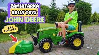 Zamiatarka Rolly Toys John Deere Trac Sweeper [upl. by Veneaux408]