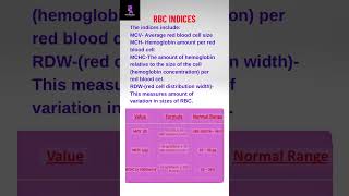 RBC indices pathologyacademy mbbs neetpg neet draditikumar [upl. by Yebot848]