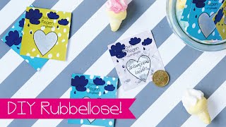 DIY  RUBBELLOSE EINFACH SELBST GEBASTELT  LOSE  KINDERGEBURTSTAG [upl. by Kev]