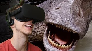 CLOSE ENCOUNTER WITH APATOSAURUS  Jurassic World Apatosaurus  Oculus VR [upl. by Nosyaj]