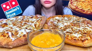 ASMR DOMINO’S CHEESE BURST PIZZA MUKBANG No Talking EATING SOUNDS [upl. by Adalia]